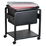 Rubbermaid 14316 Rubbermaid Fold n Roll Workspace Cart, 21-3/4w x14-1/4d x 22h, BLK