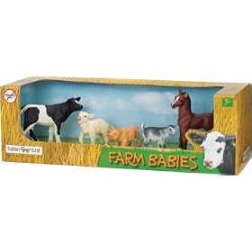 Wild Safari Farm Babies Gift Set