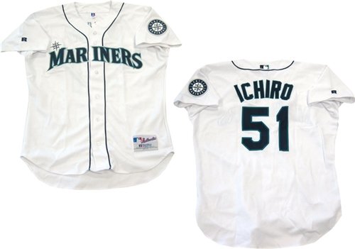 Ichiro Suzuki Unsigned Seattle Mariners Authentic White Jersey