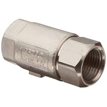 Apollo 62-100 Series Stainless Steel Check Valve, Ball Cone, NPT Female