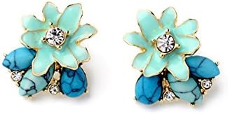 Kaariag Punkin® Flower Shape Colour Ceramic Glaze and Handmade Stone Fr...