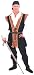 Large Adult Black/Rust Renaissance Pirate Costume (Size 44-46)