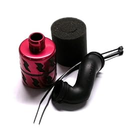 Integy High Flow Air Filter, Red: REVO INTT7080R from Air Filters