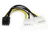Startech 6 inch LP4 to 8 Pin PCI Express Video Card Power Cable Adapter
