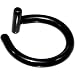 Illusion Black Titanium Non Pierced Clip On Closure Ring