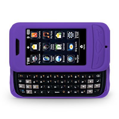 Purple Soft Silicone Gel Skin Cover Case for Samsung Reality U820