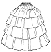 1854 Flounced Skirt Pattern