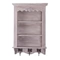 Wandschrank, Gew�rzregal, Holz grau, H: ca. 67 cm