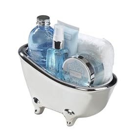 Winter in Venice - Spa Ceramic Chrome/Metallic Coated Bath Tub Pamper Gift Set