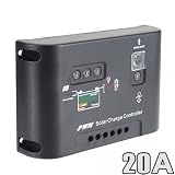 Kingmys 20A Solar Panel Charge Controller Light Regulator 12V/24V Auto switch