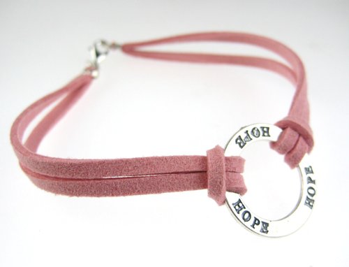 Hope Affirmation Breast Cancer Awareness Bracelet 