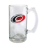 Carolina Hurricanes Beer Mug: 3D Logo Glass Tankard
