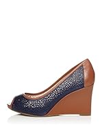 Rockport Salón Uña Sto7Wp85 Laser Peep (Azul)