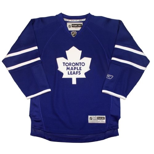 NHL Youth Toronto Maple Leafs Team Color Premier Jersey  (Blue, Large/X-Large)