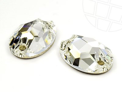 City Travel Guides Discounted  Küche & Haushalt : Strasssteine zum Aufnähen von Swarovski ovalförmig 16x11mm (Crystal), 4 Stück