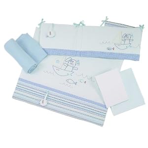 Lollipop Lane Fish and Chips Classic Bedding Bale (Cotbed Blanket, Quilt, Fitted Sheet, Flat Sheet and Bumper)