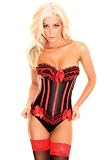 Genevieve Corsets Set -Black/Red Women's Fashion Sexy Lingerie