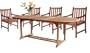 LuuNguyen - Bristol Outdoor Hardwood 9-Piece Extension / Expandable Dining Set (Natural Wood Finish)