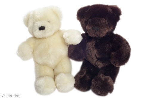 41orJ1sRjcL Australian Minimink Faux Fur Teddy Bear Stuffed Animal Honey Color