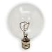 GE 17730 40 Watt Decorative Candelabra Globe G16.5 Light Bulb, Crystal Clear, 12-Pack