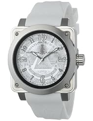 Christian Audigier Unisex FOR-216 Fortress Silver Dollar Stainless Steel Watch