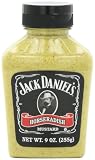 Jack Daniels Horse Radish Mustard, 9-Ounce Bottles (Pack of 6)