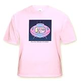 Alien Reads National Enquirer - Toddler Light-Pink-T-Shirt (4T)