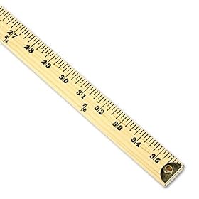 ACME UNITED CORPORATION Westcott wood yardstick with metal ends and hang-up holes, 36 long... by Rulers
