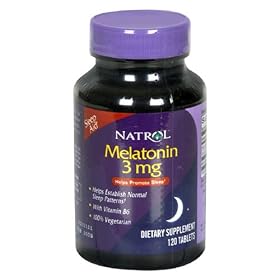 Natrol Melatonin, 3 mg, 120 Tablets (Pack of 3)
