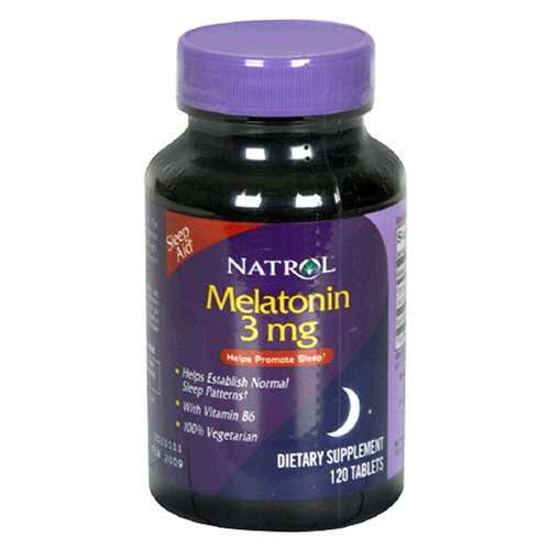 Natrol Melatonin, 3 mg, 120 Tablets (Pack of 3) by Natrol