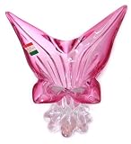 Murano Art Glass Cranberry Vase C16 with Certificate