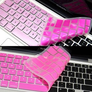 Bluecell Metallic Pink + Pink Color Keyboard Cover for Apple Macbook Pro 13\” 15\” 17\” + Bluecell Cable Tie