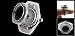 Como Fashion Jewelry Black Simulated Crystal Finger Ring Watch