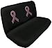 Pink Ribbon Breast Cancer Awareness Gem Crystal Studded Rhinestone Bling Car Truck SUV Floor Mats Bucket & Bench Seat Covers - Combo Kit Gift Set - 8PC