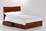 Saffron Full Platform Bed w/ Cherry Finish plus 4-Drawer Set