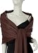 Pure Pashmina Shawl Brown 3 Ply