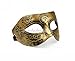 Mens Adult Masquerade Greek Roman Facial Mask for Fancy Dress Masked Ball Coppery