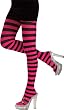 Adult Pink/Black Striped Tights