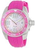 Invicta Women's 1058 Angel Collection Crystal Accented Pink Polyurethane Watch