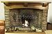 Wallmonkeys Peel and Stick Wall Decals - Fire-place - Removable Graphic