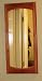 (WM-342) Solid Wood Double Roman Arch Style Wall Mirror 14"w x 42"h, Enamel Finish or stain finish, Easy to hang with two hidden mounts