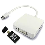 Mini DisplayPort to HDMI DVI DisplayPort Cable Adapter for Apple MacBook MacBook Pro MacBook Air w/ AGPtek USB 2.0 All-in-One Card Reader Mini DisplayPort to HDMI DVI DisplayPort Cable Adapter for Apple MacBook MacBook Pro MacBook Air w/ AGPtek USB 2.0 All-in-One Card Reader