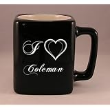 Laser Engraved Coffee Mug with I Love Coleman by SHOPZEUS