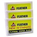 30 Feather Hi-Stainless Double Edge Safety Razor Blades