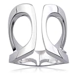 ELLE Jewelry Open Gap Sterling Silver Ring, Size 7