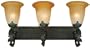 Yosemite Home Decor 94593PG El Capitan 26.5-Inch 3-Light Bathroom Vanity, Patina Grey