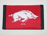 ARKANSAS RAZORBACKS Team Logo Tri-Fold NYLON WALLET