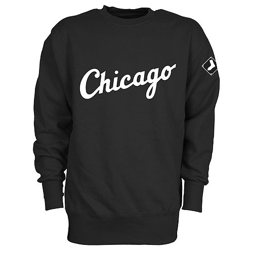 Chicago White Sox Crewneck Tackle Twill Fleece by Majestic Athletic