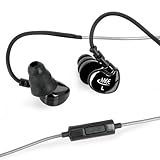 MEElectronics M6P-BK Sports Sound-Isolating In Ear Headphones with Microphone/Remote for iPod, iPhone and Smartphones (Black)