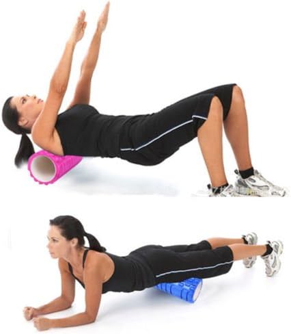 1pcs Textured Exercise Yoga Foam Roller for Gym Pilates Physio Trigger Point (Green)